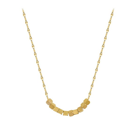 GOLICC Small Gold Brick Necklace - Picture 11 of 11